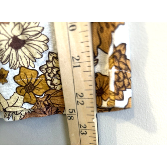 Haver & Blair London Womens Wide Leg Crop Pants Size M Linen Blend Floral NWT - Picture 6 of 12